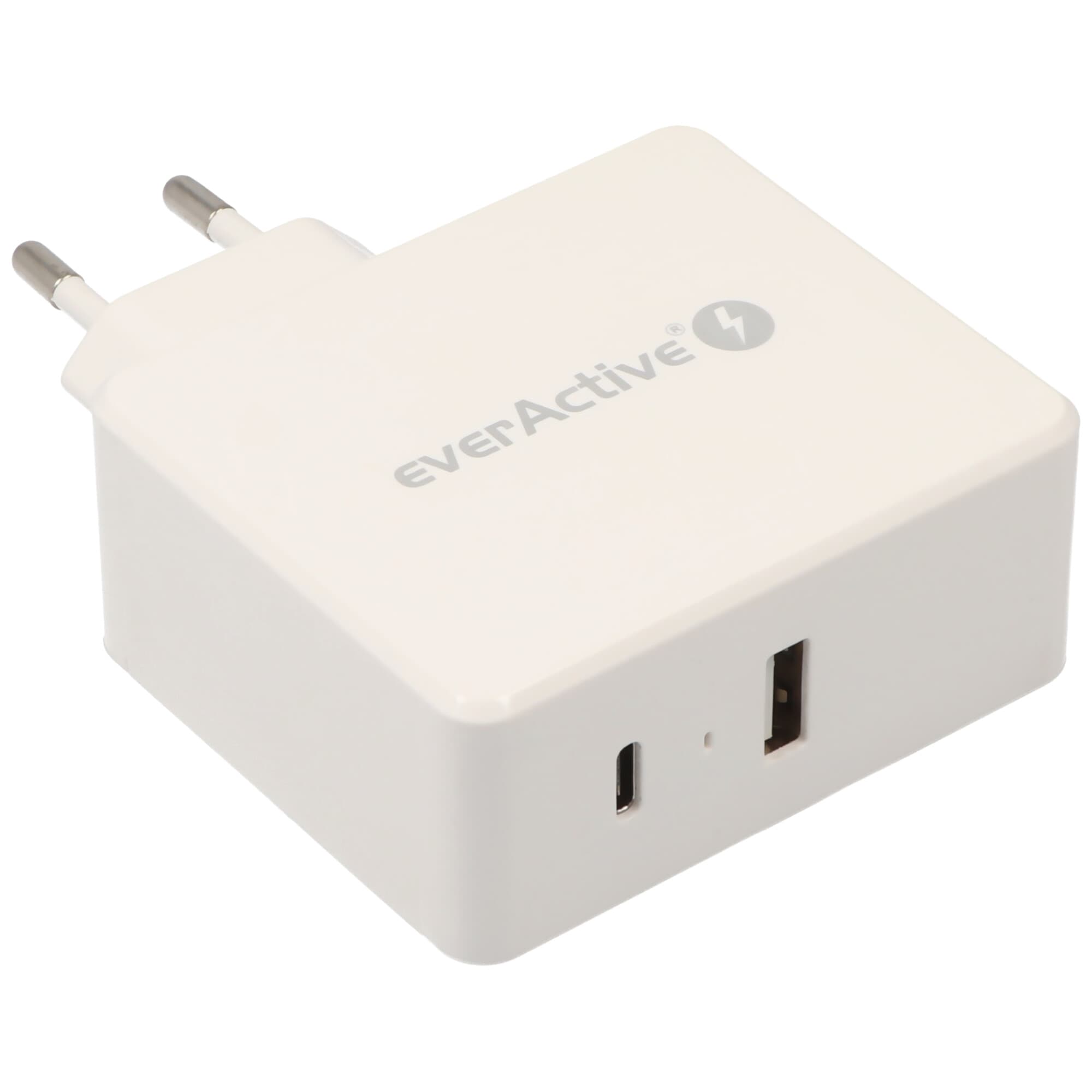 Chargeur rapide USB SC-600Q, adaptateur secteur USB avec sortie USB QC3.0 et USB-C PD, blanc