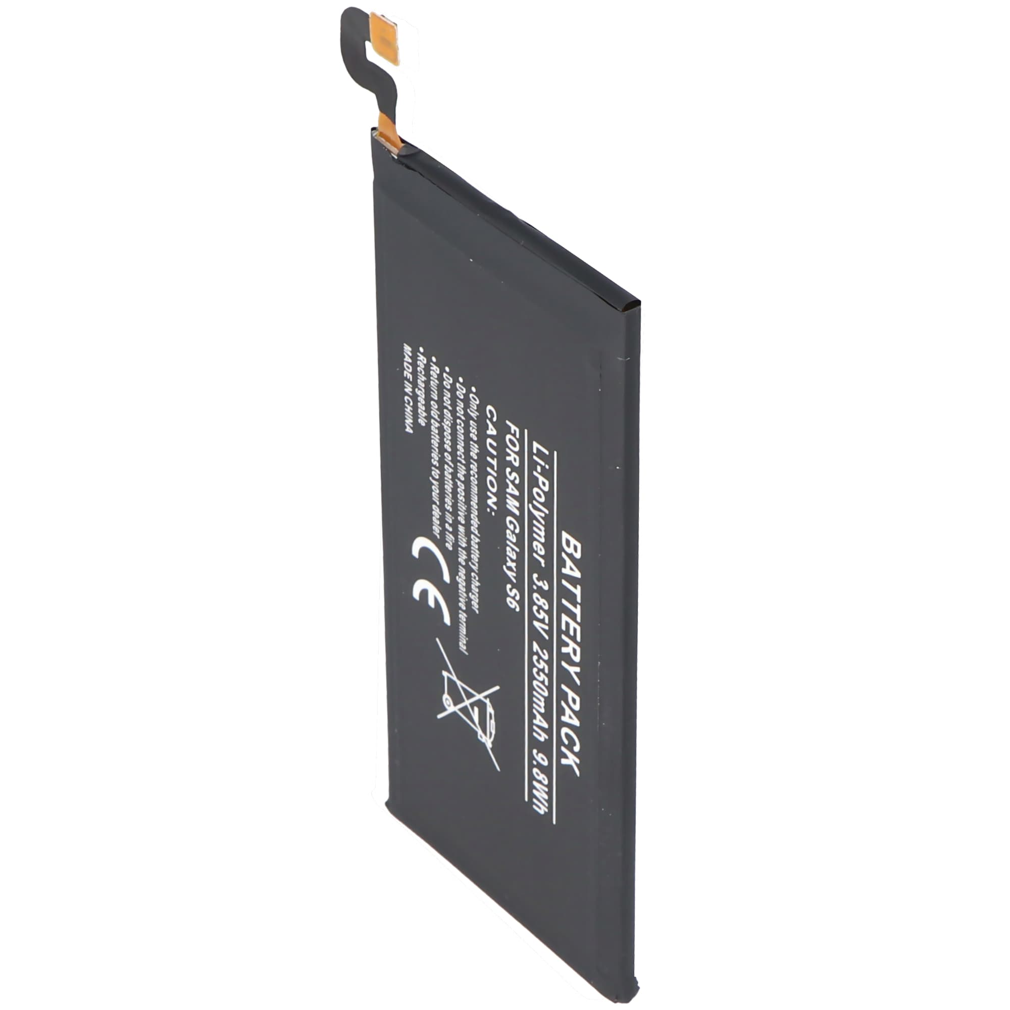 Batterie adaptée pour Samsung Galaxy S6 EB-BG920ABE batterie 2550mAh