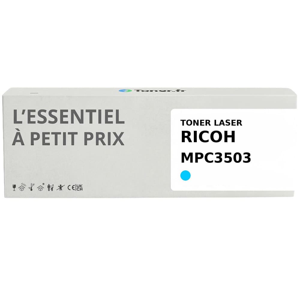 Toner compatible Ricoh MPC3503 Cyan