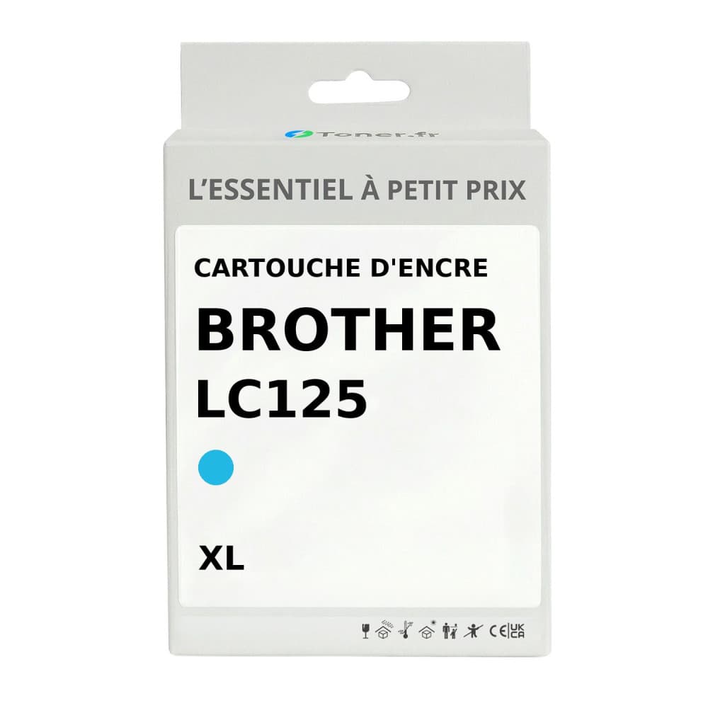 Cartouche d'encre compatible Brother LC125 XL Cyan