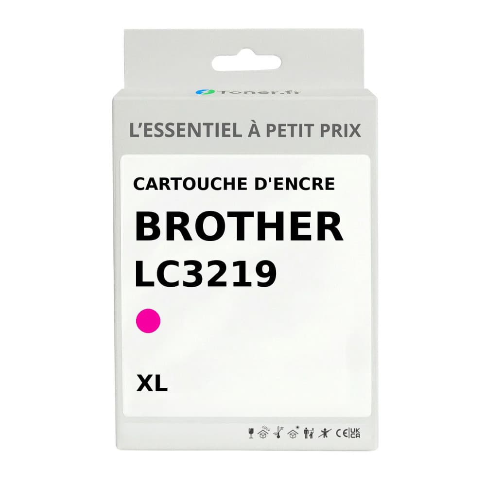 Cartouche d'encre compatible Brother LC3219 XL Magenta